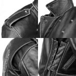 Milwaukee Leather Men’s Live to Ride Classic Black Premium Leather CE Armored Motorcycle Jacket – Side Lace – LKM1706 - Image 14