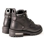 Milwaukee Leather MBL9335 Women’s Premium Black Leather Low Cut Lace-Up Motorcycle Riding Boots w/ Zipper Closure - Image 7