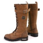 Milwaukee Leather Women’s Brown Leather 14″ Tall Motorcycle Lace-Up High-Rise Boots MBL9358 - Image 6