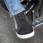 Milwaukee Leather MBM9112 Men’s Black Suede with Grey Canvas Reinforced Casual Street Riding Shoes w/ Ankle Support - Image 5