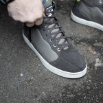 Milwaukee Leather MBM9117 Men’s Dark Grey Suede and Grey Canvas Street Riding Shoes w/ Dual Closure/Ankle Support - Image 6