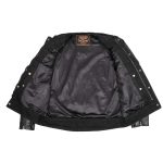Milwaukee Leather MDM1003 Men’s Black Denim and Leather Sleeves Motorcycle Riders Jacket - Image 4