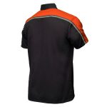 Milwaukee Motorcycle Clothing Co. Men’s Blk/Orange Mechanic Work Shirt – w / Reflective Strip, Rider‑Built MDM11603 - Image 8