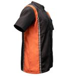 Milwaukee Motorcycle Clothing Co. Men’s Blk/Orange Mechanic Work Shirt – w / Reflective Strip, Rider‑Built MDM11610 - Image 10