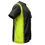 Milwaukee Motorcycle Clothing Co. Men’s Blk/Green Mechanic Work Shirt – w / Reflective Strip, Rider‑Built MDM11611 - Image 10