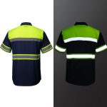 MMMCC Men’s Safeway Green/BlueMechanic Rider Ready Shirt w/ Reflective Strip MDM11614 - Image 7