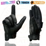 Milwaukee Leather MG7502 Men’s Black Leather Gel Palm Motorcycle Gloves w/ i-Touch and Cool-Tec Technology - Image 8