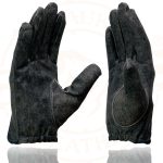 Milwaukee Leather MG7507 Men’s Grey Perforated Leather Full Finger Motorcycle Hand Gloves W/ Breathable ‘Open Knuckle’ - Image 9