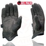 Milwaukee Leather MG7511 Men’s Grey Leather Gel Padded Palm Short Wrist Motorcycle Hand Gloves W/ ‘Full Panel Cover’ - Image 6