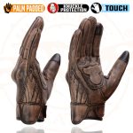 Milwaukee Leather MG7514 Men’s Brown Leather with Gel Palm Motorcycle Gloves W/ Protective Knuckle - Image 6