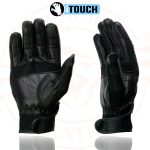 Milwaukee Leather MG7525 Men’s Black Leather i-Touch Screen Compatible Gel Palm Motorcycle Hand Gloves W/ Flex Knuckle - Image 7