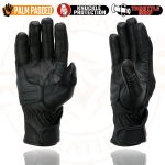 Milwaukee Leather MG7540 Men’s Black Leather Protective Knuckle Racer Motorcycle Gloves W/ Elasticized Reflective Fingers - Image 6