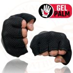 Milwaukee Leather MG7590 Men’s Black ‘Amara Cloth’ Gel Palm Fingerless Motorcycle Hand Gloves W/ Breathable Mesh Material - Image 6
