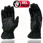Milwaukee Leather MG7700 Women’s Black Leather Gel Palm Lightweight Motorcycle Hand Gloves W/ Open Wrist Expansion - Image 7