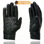 Milwaukee Leather MG7710 Women’s Black Perforated Leather Gel Palm Lightweight Motorcycle Hand Gloves W/ Wrist Loops - Image 6