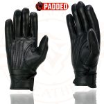 Milwaukee Leather MG7760 Women’s Black Leather Gel Palm Lightweight Motorcycle Hand Gloves W/ Stylish ‘Wrist Detailing’ - Image 6