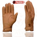 Milwaukee Leather MG7760 Women’s Saddle Leather Gel Palm Lightweight Motorcycle Hand Gloves W/ Stylish ‘Wrist Detailing’ - Image 6