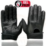 Milwaukee Leather MG7765 Women’s Black Leather Gel Palm Open Wrist Motorcycle Hand Gloves W/ Stylish ‘Wrist Detailing’ - Image 8