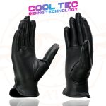 Milwaukee Leather MG7797 Women’s Black Leather Motorcycle Rider Unlined Gloves w/ Cool-Tec Leather Treatement - Image 7