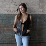 Milwaukee Leather Women’s Black Leather V-Neck Motorcycle Rider Vest with Side Lace MLL4531 - Image 8