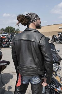 Milwaukee Leather LKM1770 Men’s Black Premium Thick Leather Motorcycle Jacket Brando Style Biker Jacket - Image 2