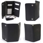 Milwaukee Leather MLW7865 Men’s 7″ Black Soft Premium Cowhide Leather Tri Fold Wallet w/ Anti-Theft Stainless Steel Chain - Image 6