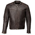 Milwaukee Motorcycle Clothing Co. Men’s Anarchy Scooter Style Vintage Brown Premium Leather Riding Jacket MMC10004 - Image 18