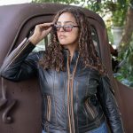 Milwaukee Motorcycle Clothing Co. Women’s Rebel Scooter Style Vinage Brown Leather Jacket w/ Mandarin Collar MMC20003 - Image 8