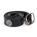 Milwaukee Leather MP7111 Men’s Black Premium Leather 1.5 Inch Wide Belt with 12 Gauge Shell Emblems - Image 6