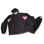 Milwaukee Leather MPL9607 Women’s Black and Pink Water Resistant Rain Suit w/ Reflective Material and Hoodie - Image 6