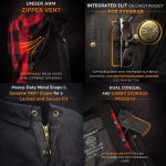 Milwaukee Leather Men’s “Splitline – Havoc” 2-Tone CE Armored Protective Flannel – Kevlar Reinforced – MPM1671 - Image 5