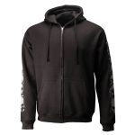 MMCC Men’s Bare Bones Riding Hoodie – Premium Cotton, Reflective Skull Sleeve, Full Zip – MPM1680 - Image 7