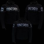 Milwaukee Leather Men’s Vengeance Black Armored Textile Motorcycle Jacket with Skull Embroidery – MPM17019 - Image 5