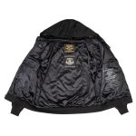 Milwaukee Leather Men’s Bare Bones Black Reflective Skull CE Armored Riding Hoodie, Shoulder & Elbow Armor – MPM1798 - Image 5