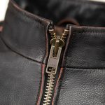 Milwaukee Leather Men’s Copperline Black Leather Moto Café Racer Jacket, Stand Collar, 6 Pockets – SFM1816 - Image 6