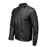 Milwaukee Leather SFM1866 Men’s Classic Black Premium Leather Motorcycle Style Jacket with Zipper Front - Image 7