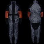 NexGen SH2217 Men’s Orange and Silver Oxford Water-Resistant Rain Suit - Image 4