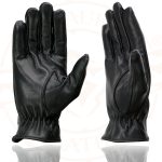 Milwaukee Leather SH247 Men’s Black Perforated Leather Full Finger Motorcycle Hand Gloves W/ Breathable ‘Open Knuckle’ - Image 6