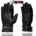 Milwaukee Leather SH296 Men’s Black Leather Mesh Racing Motorcycle Hand Gloves W/ Padded Knuckle - Image 6