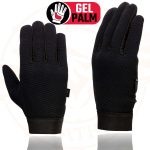 Milwaukee Leather SH44612 Men’s Black Textile Mesh Gel Palm Motorcycle Mechanics Hand Gloves W/ Amara Cloth Bottom - Image 6