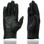 Milwaukee Leather SH729 Men’s Black Perforated Leather Full Finger Motorcycle Hand Gloves W/ Breathable ‘Open Knuckle’ - Image 6