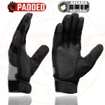Milwaukee Leather SH76101 Men’s Black and Grey Textile Mesh Motorcycle Mechanics Hand Gloves W/ Amara Cloth Bottom - Image 7