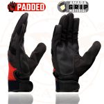 Milwaukee Leather SH76102 Men’s Black and Red Textile Mesh Motorcycle Mechanics Hand Gloves W/ Amara Cloth Bottom - Image 7