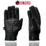 Milwaukee Leather SH820 Men’s Black Leather ‘White Flame’ Cruising Hand Gloves W/ Gel Palm - Image 6