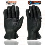 Milwaukee Leather SH858 Men’s Thermal Lined USA Deerskin Black Leather Motorcycle Gloves w/ Cinch Wrist Closure - Image 6