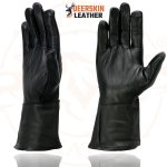 Milwaukee Leather SH864 Men’s Gauntlet USA Deerskin Leather Unlined Motorcycle Winter Gloves - Image 6