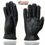 Milwaukee Leather SH865 Men’s Black Thermal Lined USA Deerskin Leather Motorcycle Winter Rider Gloves - Image 6