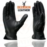 Milwaukee Leather SH886 Women’s USA Deerskin Black Leather Unlined Lightweight Motorcycle Rider Gloves - Image 7