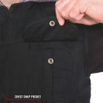 Hot Leathers VSM6201 Men’s Black ‘Conceal and Carry’ Hooded Denim Club Style Vest - Image 6