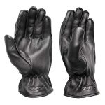 Z1R Men’s Black Premium Deerskin Leather Motorcycle Riders Gloves w/ Cinch Wrist Closure - Image 6